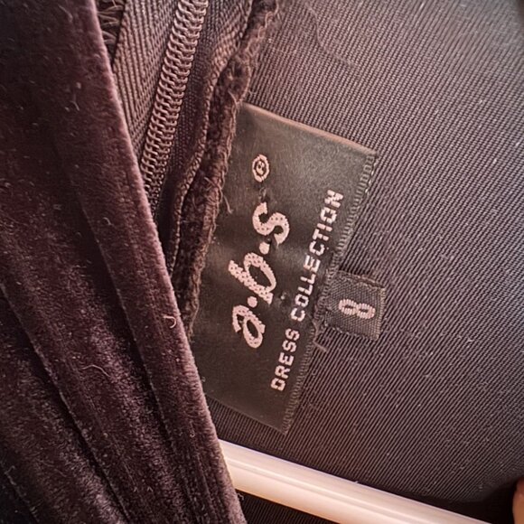 vintage 90s jumpsuit black velvet knit short slv funnel neck pantsuit romper M - Picture 8 of 8